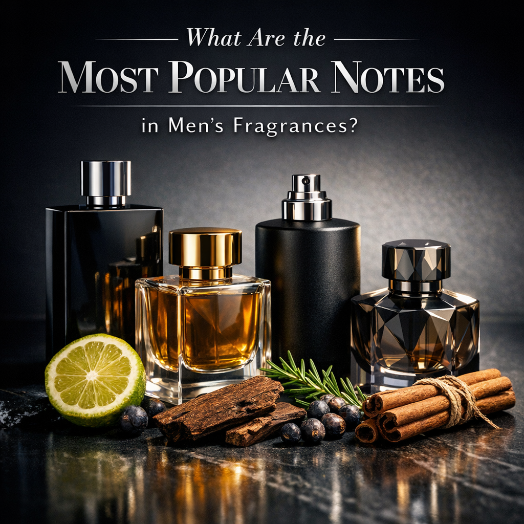What are the most popular notes in men's fragrances?