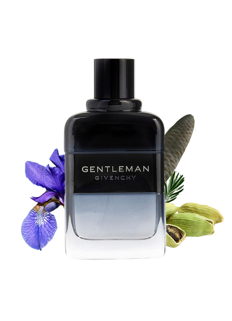 Gentleman Intense by Givenchy men's perfume bottle with elegant design and dark, sophisticated fragrance.