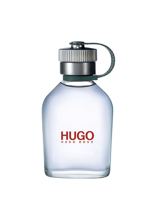 Hugo by Hugo Boss men's perfume bottle, featuring a sleek design and signature branding.