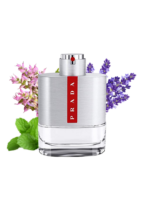 Prada Luna Rossa men's perfume bottle, elegant design showcasing the iconic branding and fragrance for a sophisticated scent experience.