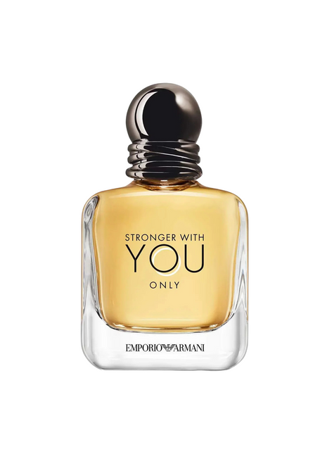 Stronger With You Only by Emporio Armani men's perfume bottle in elegant design