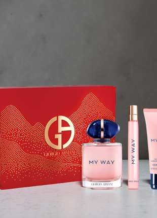 ARMANI MY WAY 3 PCS. GIFT SET: 3.0  + 10 ML MIN + 1.7 B/L  