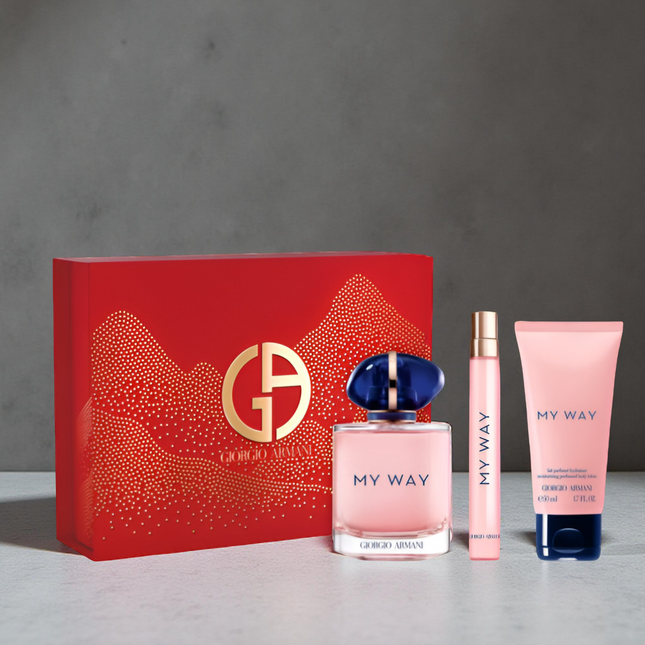 ARMANI MY WAY 3 PCS. GIFT SET: 3.0  + 10 ML MIN + 1.7 B/L  