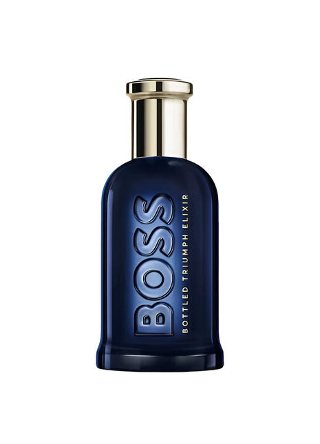 BOSS TRIUMPH ELIXIR Perfume by HUGO BOSS for Men - Elegant fragrance bottle showcasing a sophisticated scent for the modern man.