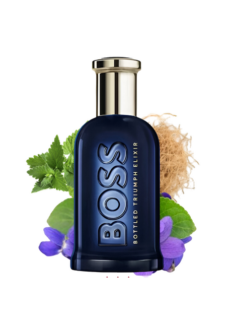 BOSS TRIUMPH ELIXIR Perfume by HUGO BOSS for Men - Elegant fragrance bottle showcasing a sophisticated scent for the modern man.