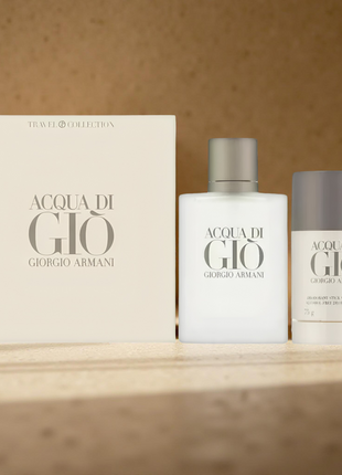 ACQUA DI GIO 2 PCS. GIFT SET: 3.4OZ EDT  2.5OZ DEO. STICK .