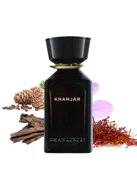 Omanluxury Khanjar perfume 3.4 oz bottle with elegant design