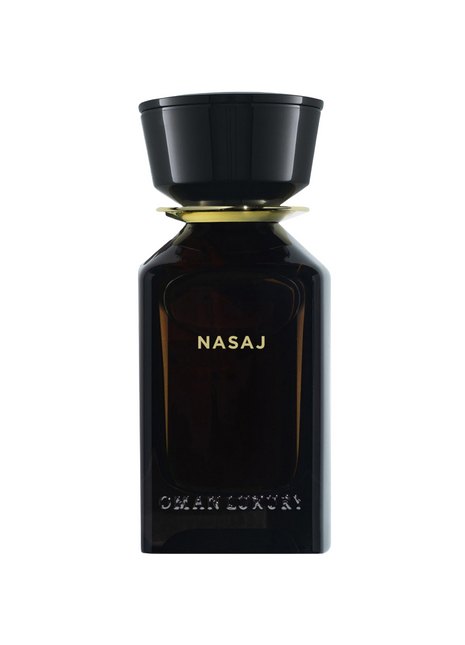 Omanluxury Nasaj Eau de Parfum 3.4 oz bottle showcasing luxurious fragrance for an elegant scent experience.