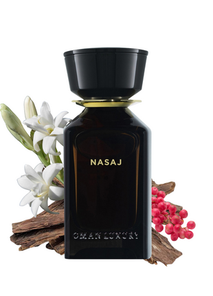 Omanluxury Nasaj Eau de Parfum 3.4 oz bottle showcasing luxurious fragrance for an elegant scent experience.