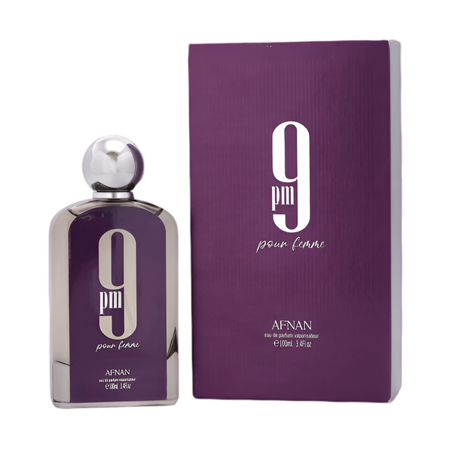 AFNAN 9 PM FEMME (PURPLE) 3.4 OZ.    