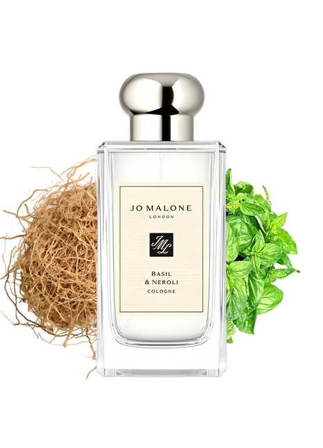 JO MALONE BASIL & NEROLI Perfume for Men - Fresh and vibrant scent featuring basil and neroli notes