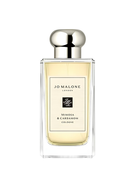Jo Malone Mimosa & Cardamom men's perfume bottle with elegant design and floral fragrance notes