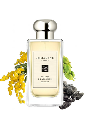 Jo Malone Mimosa & Cardamom men's perfume bottle with elegant design and floral fragrance notes