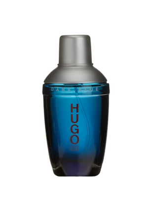 Dark Blue by Hugo Boss perfume for men, featuring an elegant bottle design and a rich, masculine fragrance profile.