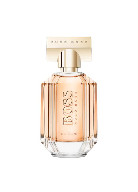 THE SCENT FOR HER by HUGO BOSS perfume bottle designed for women, featuring elegant packaging and a floral fragrance profile.