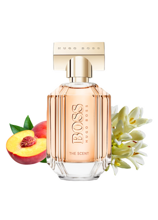 THE SCENT FOR HER by HUGO BOSS perfume bottle designed for women, featuring elegant packaging and a floral fragrance profile.