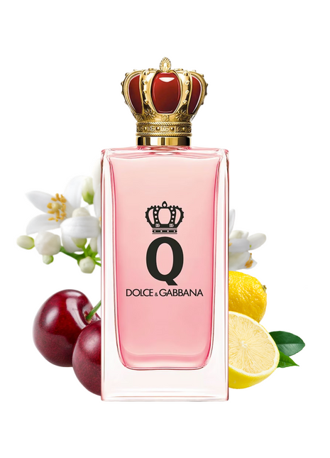 Q by Dolce&Gabbana women's perfume bottle with elegant design and floral notes