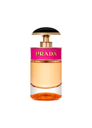 Prada Candy fragrance bottle by Prada for women, showcasing a stylish design perfect for a luxurious scent experience.