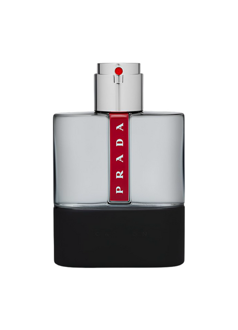 Prada Luna Rossa Carbon perfume for men, showcasing a sleek bottle design and luxurious branding