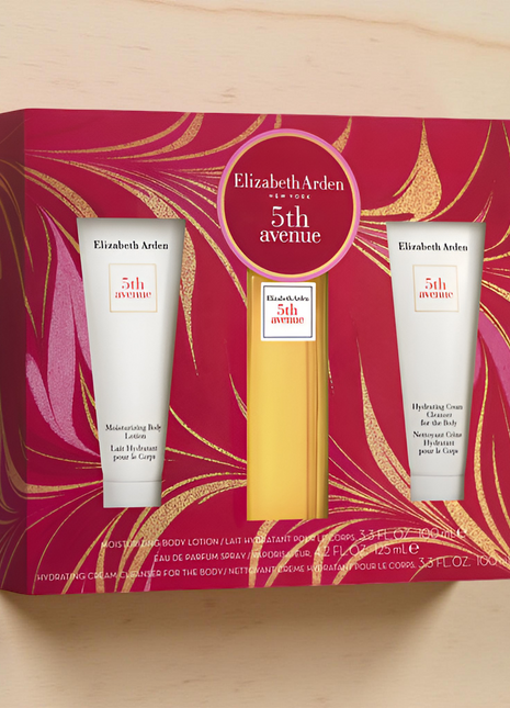 5TH AVE GIFT SET 3PCS.: 4.2 OZ   + 3.3 OZ. BODY LOTION + 3.3OZ. BODY CLEANSER .
