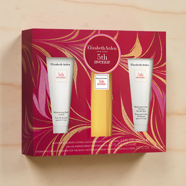 5TH AVE GIFT SET 3PCS.: 4.2 OZ   + 3.3 OZ. BODY LOTION + 3.3OZ. BODY CLEANSER .