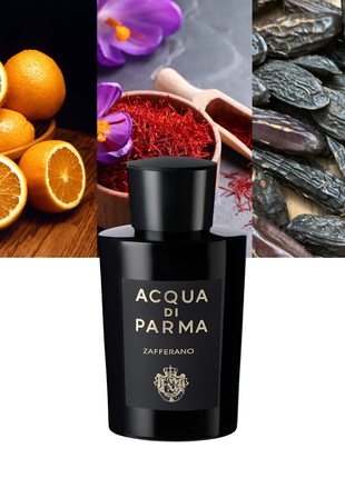 Acqua di Parma Signatures Of The Sun Zafferano, Acqua di Parma Zafferano EDP, luxury saffron perfume, unisex fragrance, Italian niche perfume, long-lasting Eau de Parfum, amber vanilla patchouli scent, Acqua di Parma 6 oz, signature unisex perfume, best Acqua di Parma fragrances, saffron amber perfume, premium Italian perfume brand.
