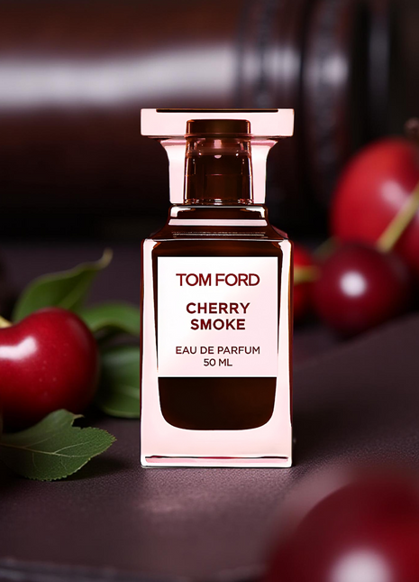 Tom Ford Cherry Smoke, Cherry Smoke Eau de Parfum, Tom Ford unisex perfume, dark cherry fragrance, smoky woody perfume, luxury Tom Ford scent, long-lasting unisex fragrance, evening perfume for men and women, bold luxury perfume, Tom Ford Private Blend collection.