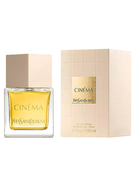 Yves Saint Laurent Cinema, YSL Cinema Eau de Parfum, Cinema by YSL 2.7 Oz, Yves Saint Laurent women’s perfume, luxury perfume for women, YSL floral amber fragrance, long-lasting YSL perfume, elegant evening fragrance, Yves Saint Laurent perfume collection, YSL Cinema EDP for her, Hollywood-inspired perfume.
