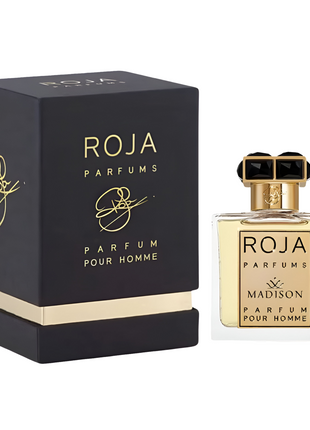 Roja Parfums Madison Pour Homme, Roja Parfums men’s perfume, luxury fragrance for men, Roja Dove perfume, long-lasting EDP, citrus woody scent, elegant men’s cologne, sophisticated men’s fragrance, masculine perfume, classic men’s scent.
