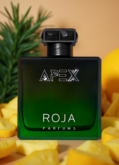 Roja Parfums APEX, Roja Dove perfume, luxury men’s fragrance, long-lasting cologne, woody amber scent, masculine EDP, designer perfume, signature scent, niche perfume for men, citrus woody fragrance.
