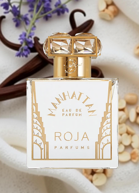  Roja Parfums Manhattan, Roja Dove perfume, Manhattan EDP, Roja Parfums fragrance, luxury unisex perfume, designer fragrance, niche perfume, long-lasting scent, spicy woody fragrance, amber and vanilla perfume, Roja Parfums Eau de Parfum, elegant unisex fragrance, luxury niche scent, sophisticated perfume, Roja Parfums Manhattan 3.4 Oz.